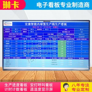 液晶電視生產(chǎn)線(xiàn)生產(chǎn)看板