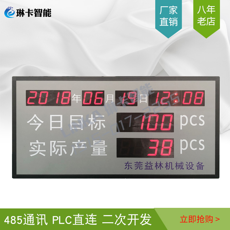 今日目標(biāo)實際產(chǎn)量電子看板?